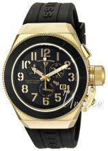 Swiss Legend Sort/Gummi Ø46 mm Swiss Legend Sort/Gummi Ø46 mm