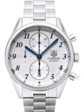 TAG Heuer Carrera Calibre 16 Heritage Automatic Chronograph Sølv TAG Heuer Carrera Calibre 16 Heritage Automatic Chronograph Sølv