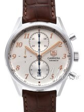 TAG Heuer Carrera Calibre 16 Heritage Automatic Chronograph Sølv TAG Heuer Carrera Calibre 16 Heritage Automatic Chronograph Sølv