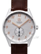 TAG Heuer Carrera Calibre 6 Heritage Automatic Sølvfarget/Lær Ø3 TAG Heuer Carrera Calibre 6 Heritage Automatic Sølvfarget/Lær Ø3