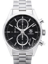 TAG Heuer Carrera Sort/Stål Ø41 mm TAG Heuer Carrera Sort/Stål Ø41 mm