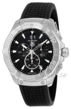 TAG Heuer Aquaracer Chronograph Sort/Gummi Ø43 mm TAG Heuer Aquaracer Chronograph Sort/Gummi Ø43 mm