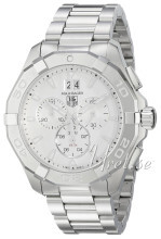TAG Heuer Aquaracer Chronograph Sølvfarget/Stål Ø43 mm TAG Heuer Aquaracer Chronograph Sølvfarget/Stål Ø43 mm