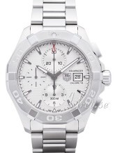 TAG Heuer Aquaracer Chronograph Sølvfarget/Stål Ø43 mm TAG Heuer Aquaracer Chronograph Sølvfarget/Stål Ø43 mm
