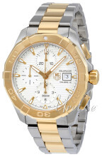TAG Heuer Aquaracer Chronograph Sølvfarget/18 karat gult gull Ø4 TAG Heuer Aquaracer Chronograph Sølvfarget/18 karat gult gull Ø4
