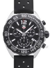 TAG Heuer Formula 1 Sort/Gummi Ø43 mm TAG Heuer Formula 1 Sort/Gummi Ø43 mm
