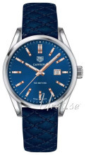 TAG Heuer Carrera Lady Blå/Lær Ø39 mm TAG Heuer Carrera Lady Blå/Lær Ø39 mm