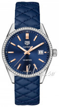 TAG Heuer Carrera Lady Blå/Lær Ø39 mm TAG Heuer Carrera Lady Blå/Lær Ø39 mm