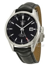 TAG Heuer TAG Heuer Carrera Sort/Lær Ø41 mm TAG Heuer TAG Heuer Carrera Sort/Lær Ø41 mm