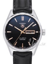 TAG Heuer TAG Heuer Carrera Sort/Lær Ø41 mm TAG Heuer TAG Heuer Carrera Sort/Lær Ø41 mm