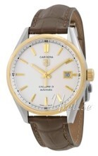TAG Heuer Carrera Hvit/Lær Ø39 mm TAG Heuer Carrera Hvit/Lær Ø39 mm