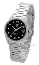 TAG Heuer Carrera Lady Sort/Stål Ø28 mm TAG Heuer Carrera Lady Sort/Stål Ø28 mm