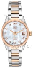 TAG Heuer Carrera Lady Hvit/18 karat rosé gull Ø28 mm TAG Heuer Carrera Lady Hvit/18 karat rosé gull Ø28 mm