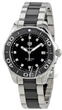 TAG Heuer Aquaracer Lady Sort/Stål Ø35 mm TAG Heuer Aquaracer Lady Sort/Stål Ø35 mm