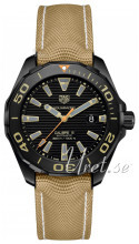 TAG Heuer Aquaracer Sort/Lær Ø43 mm TAG Heuer Aquaracer Sort/Lær Ø43 mm