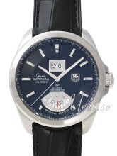 TAG Heuer Grand Carrera Calibre 8RS Grande Date And GMT Sort/Lær TAG Heuer Grand Carrera Calibre 8RS Grande Date And GMT Sort/Lær
