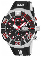 Technomarine Reef Black Sort/Gummi Ø45 mm Technomarine Reef Black Sort/Gummi Ø45 mm