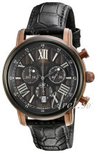 Thomas Earnshaw Longcase Sort/Lær Ø43 mm Thomas Earnshaw Longcase Sort/Lær Ø43 mm