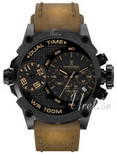 Timecode Marconi 1896 Sort/Lær Ø46 mm Timecode Marconi 1896 Sort/Lær Ø46 mm