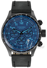 Timecode Blå/Lær Ø49 mm Timecode Blå/Lær Ø49 mm