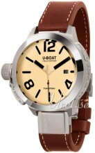 U-Boat Classico Beige/Lær Ø50 mm U-Boat Classico Beige/Lær Ø50 mm