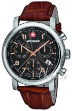 Wenger Urban Classic Sort/Lær Ø43 mm Wenger Urban Classic Sort/Lær Ø43 mm