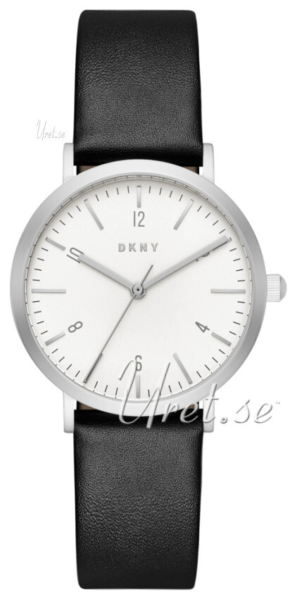 DKNY Dress Dameklokke NY2506 Hvit/Lær Ø36 mm - DKNY