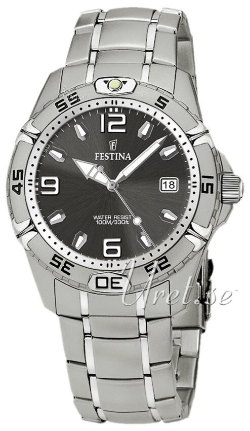 Festina Sport Herreklokke F16170-3 Grå/Stål Ø41 mm - Festina