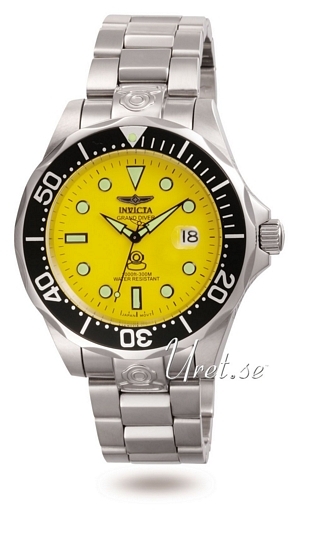 Invicta Pro Diver Herreklokke 3048 Gul/Stål Ø47 mm - Invicta