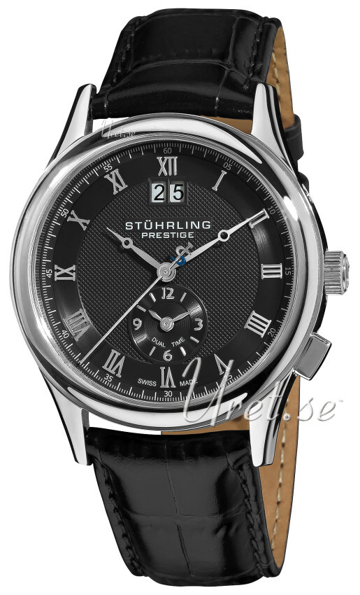 Stührling Original Prestige Prestige Herreklokke 364.33151 Sort/Lær - Stührling Original