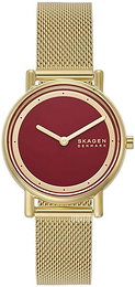 Skagen Signatur Lille Rød/Gulltonet stål Ø30 mm SKW3117