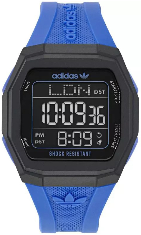 Adidas Herreklokke AOST24565 Tech One LCD/Gummi