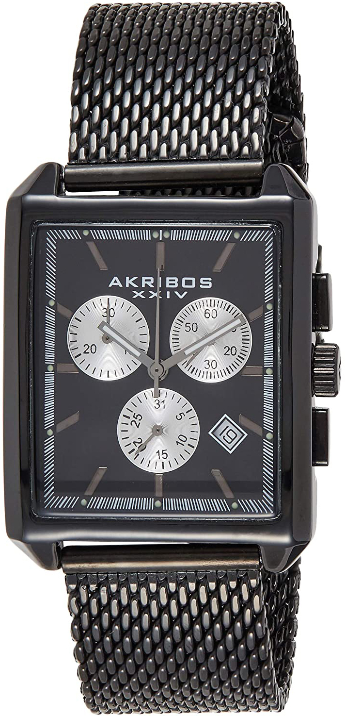 Akribos XXIV Herreklokke AK918BK Sort/Stål