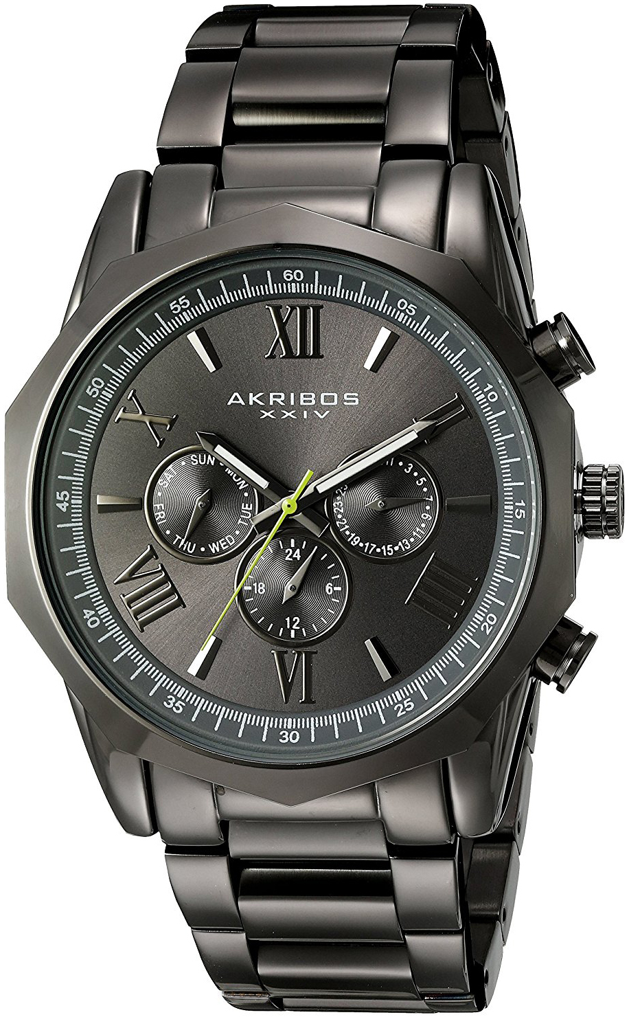 Akribos XXIV Herreklokke AK940GN Multi-Function Grå/Stål Ø46 mm