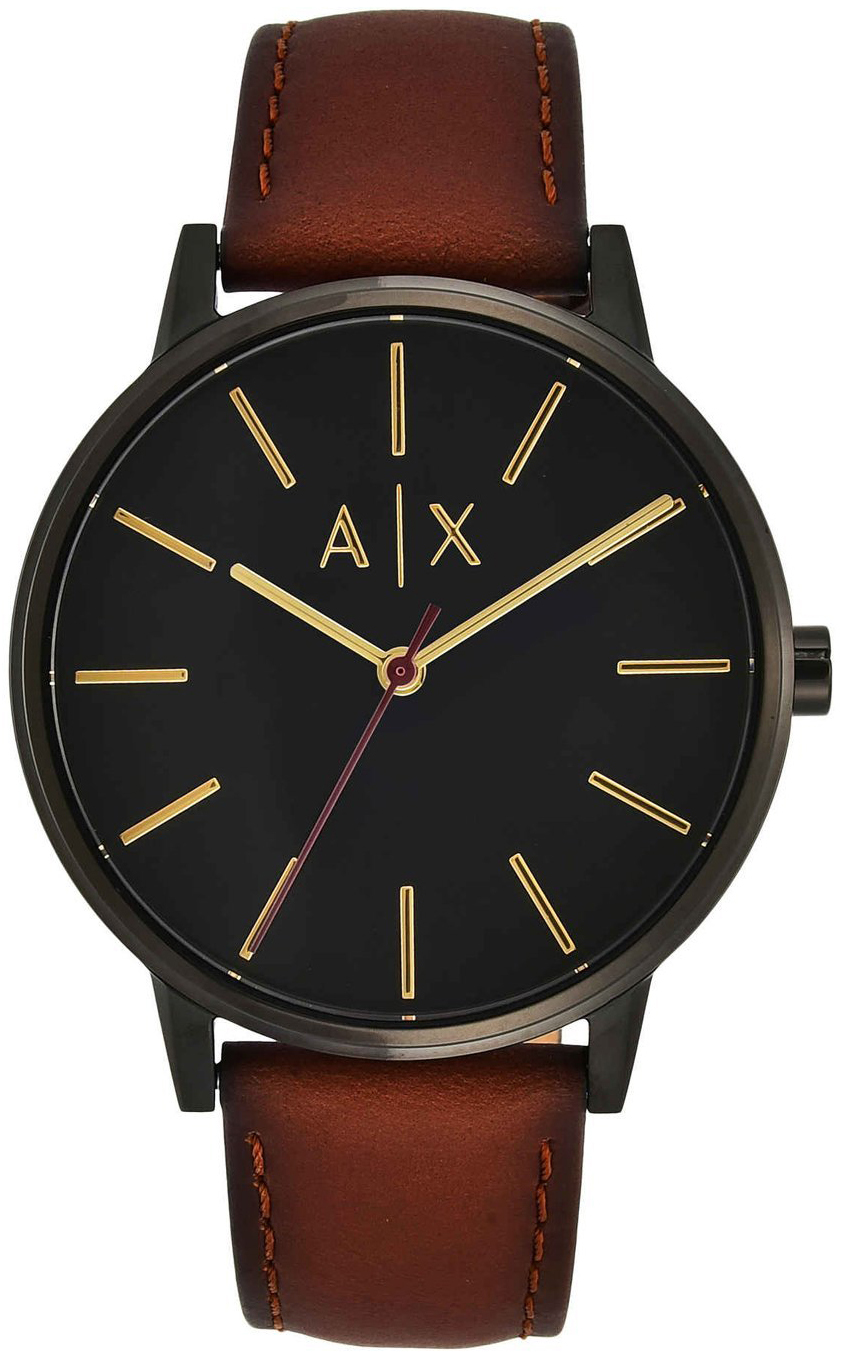 Bilde av Armani Exchange Herreklokke Ax2706 Cayde Sort/lær Ø42 Mm