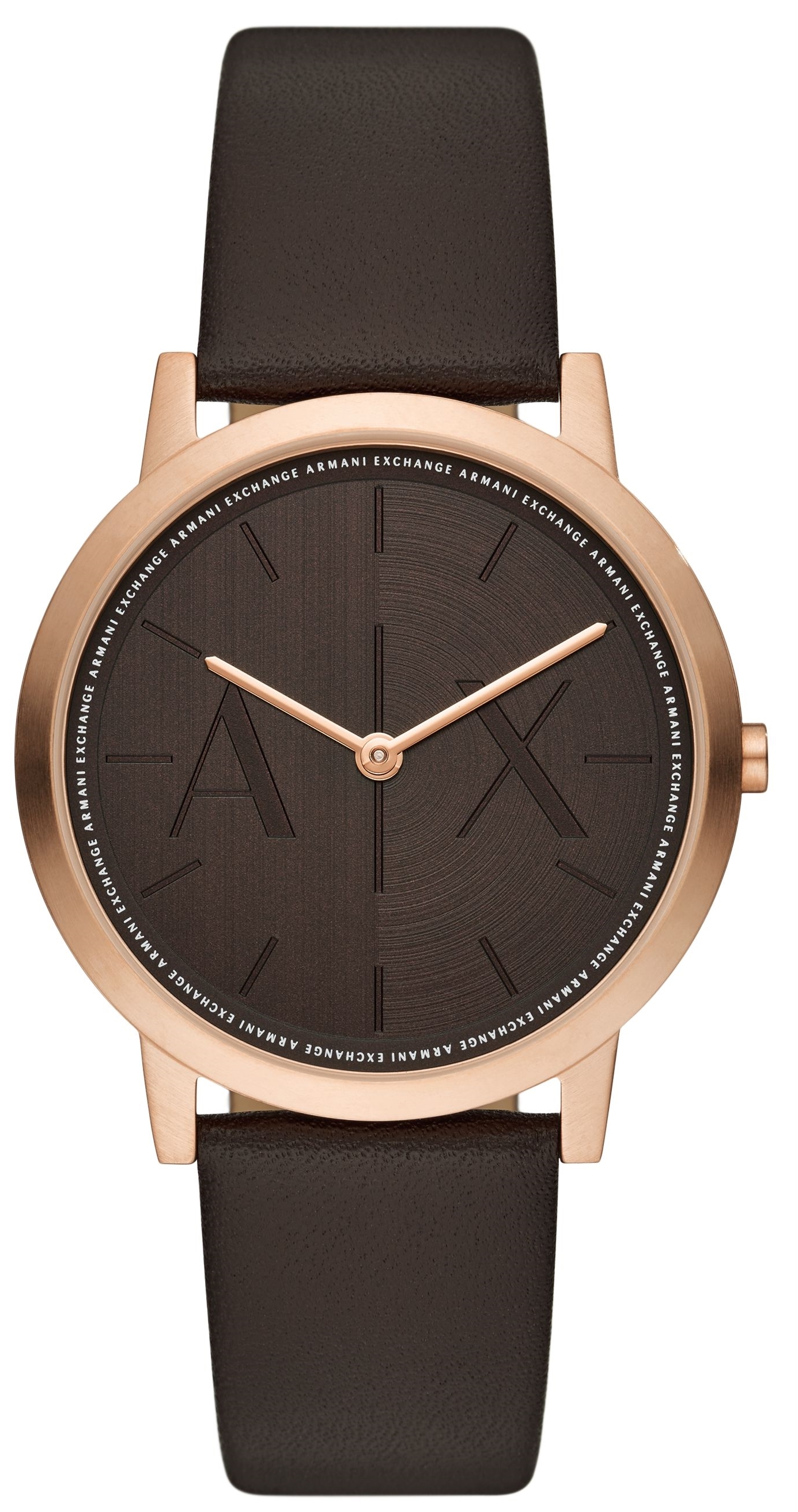 Armani Exchange Herreklokke AX2873 Dale Brun/Lær Ø40 mm