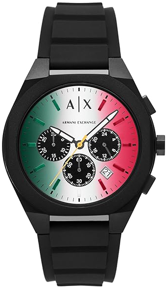 Armani Exchange Herreklokke AX4173 Sync Flerfarget/Gummi Ø44 mm