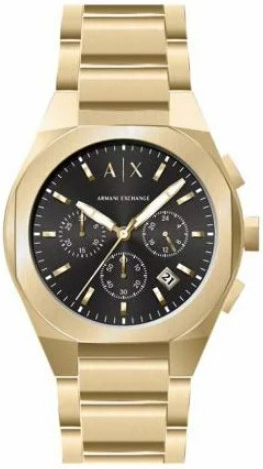 Armani Exchange Herreklokke AX4180 Rafael Sort/Gulltonet stål Ø42 mm