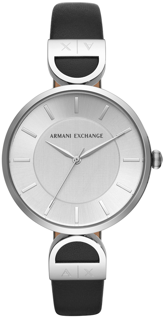 Bilde av Armani Exchange Dameklokke Ax5323 Sølvfarget/lær Ø38 Mm