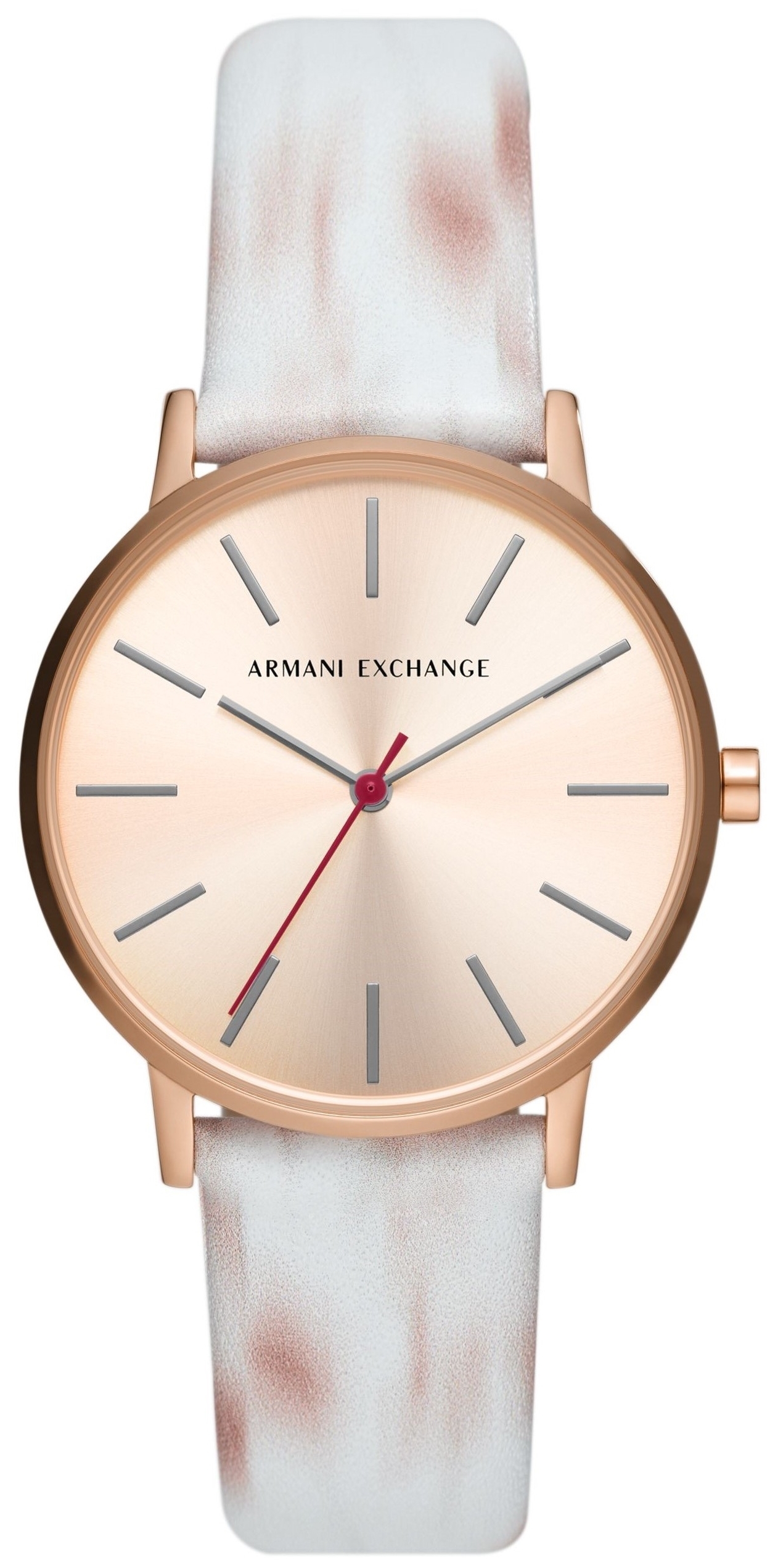 Bilde av Armani Exchange Dameklokke Ax5588 Lola Rosegullfarget/lær Ø36 Mm