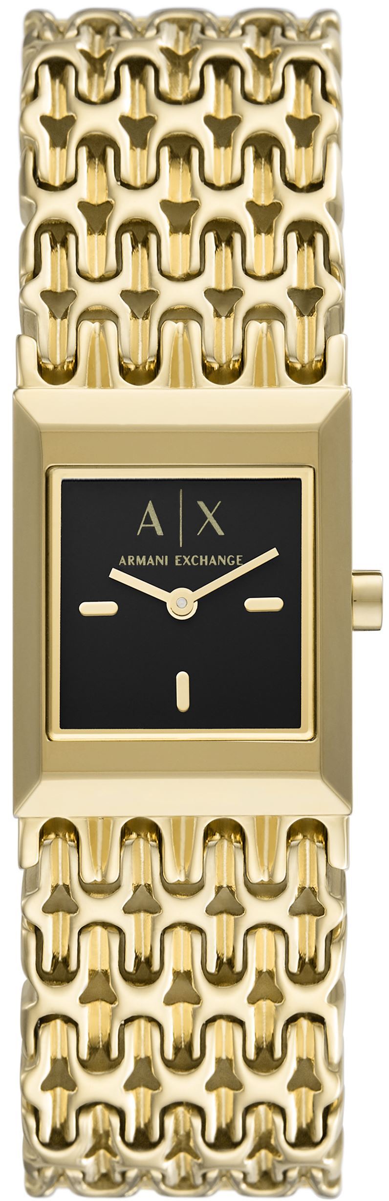 Bilde av Armani Exchange Sarena Dameklokke Ax5909 Sort/gulltonet Stål Ø22 Mm