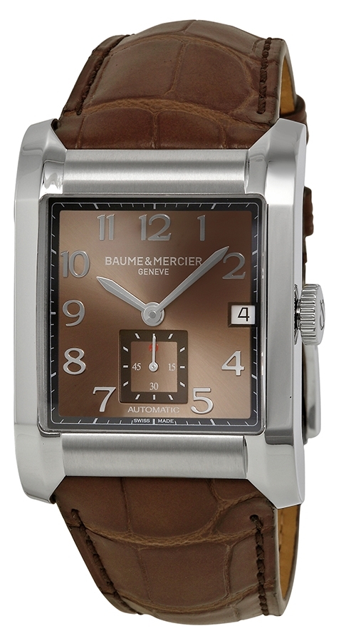 Baume & Mercier Hampton Herreklokke MOA10028 Brun/Lær 45x32.3 mm