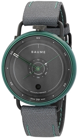 Baume & Mercier Herreklokke M0A10590 Ocean Grå/Lær Ø42 mm