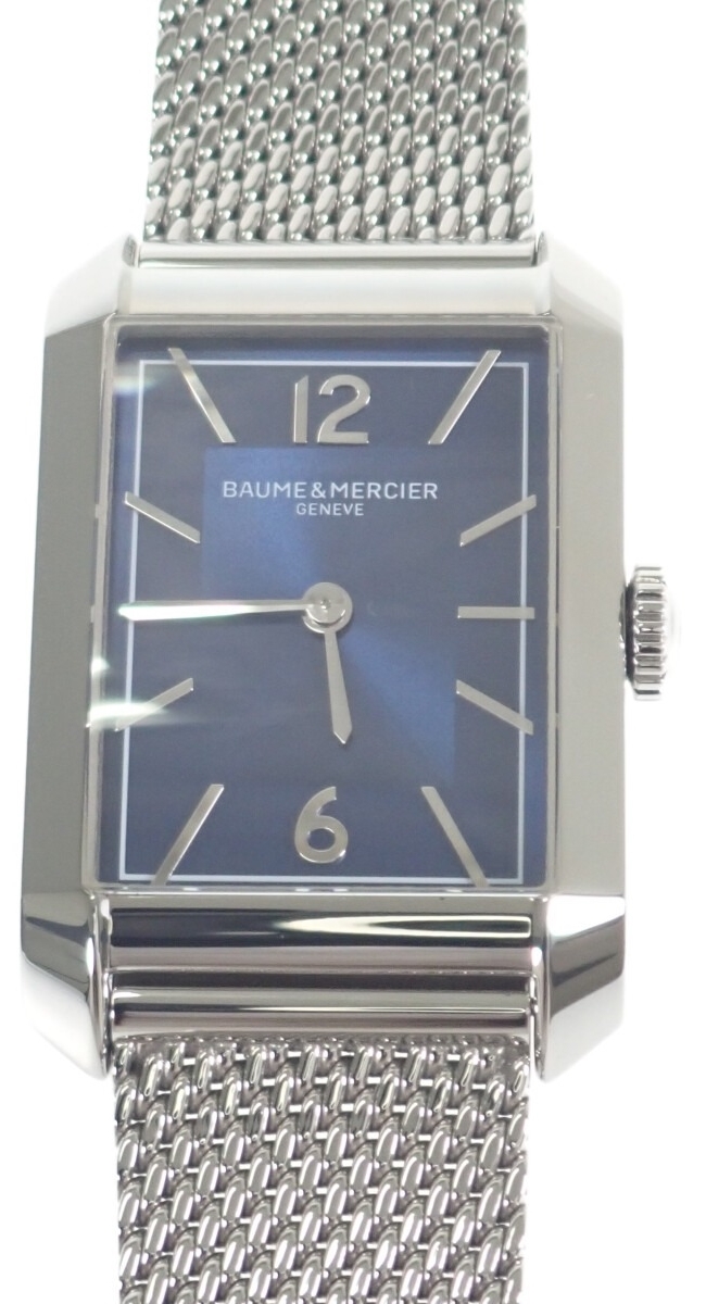 Baume & Mercier Herreklokke M0A10671 Hampton Blå/Stål 43x27 mm