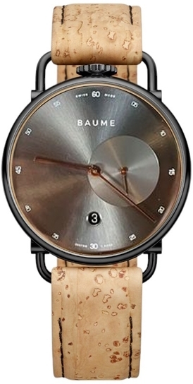 Baume & Mercier Herreklokke M0A10686 Grå/Lær Ø41 mm