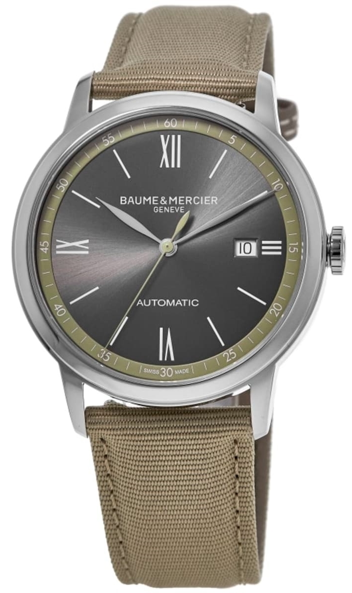 Baume & Mercier Herreklokke M0A10695 Classima Grå/Tekstil Ø42 mm