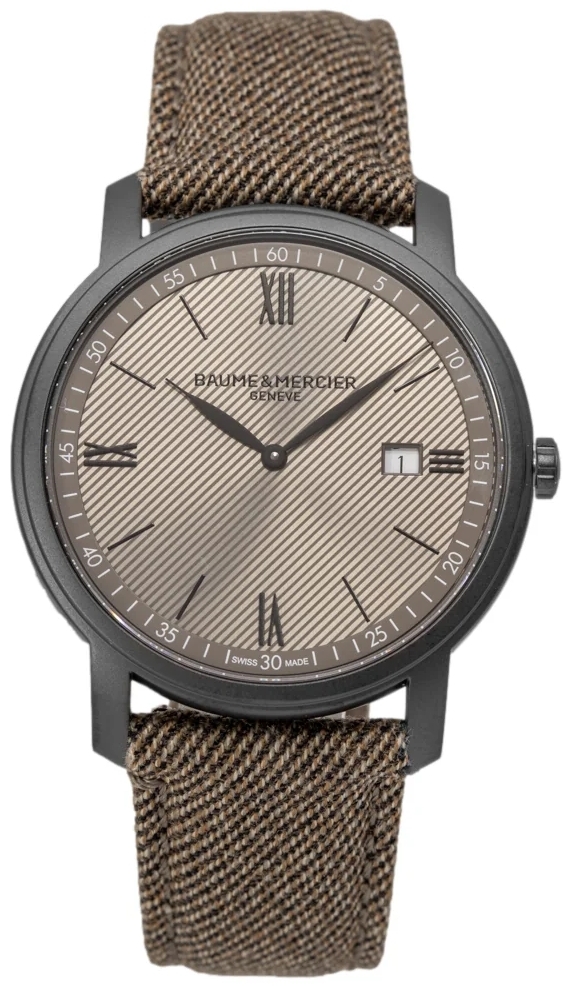Baume & Mercier Herreklokke M0A10767 Classima Grå/Tekstil Ø42 mm