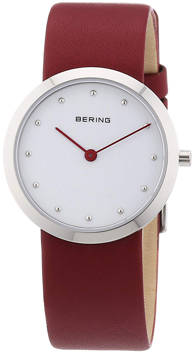 Bilde av Bering Classic Dameklokke 10331-604 Hvit/lær Ø31 Mm