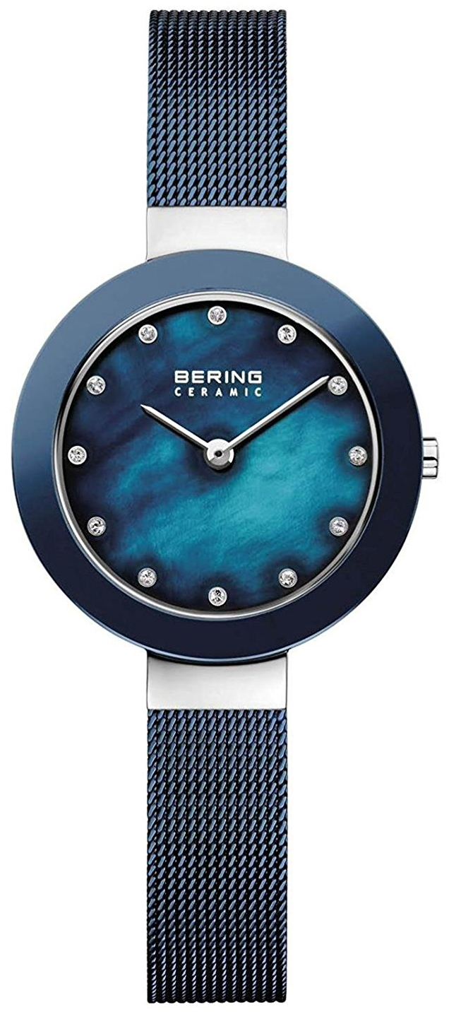 Bilde av Bering Dameklokke 11429-387 Ceramic Blå/stål Ø29 Mm