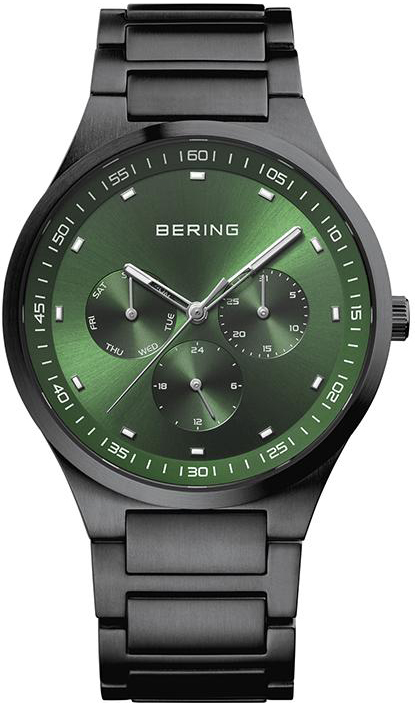 Bilde av Bering Herreklokke 11740-728 Classic Grønn/stål Ø40 Mm